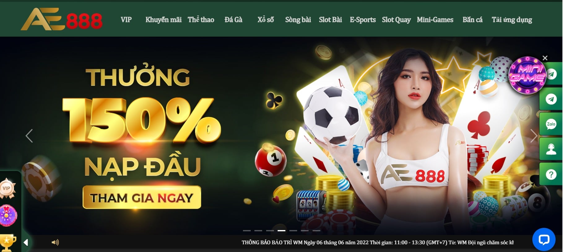 Giới Thiệu Tổng Quan Ae888: Nhà Cái Thể Thao, Casino, Slot Game