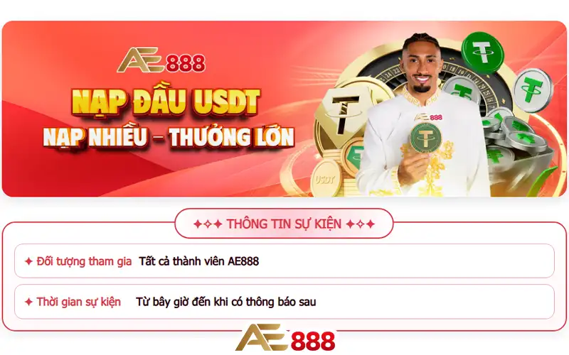 Khuyến mãi nạp USDT lần đầu