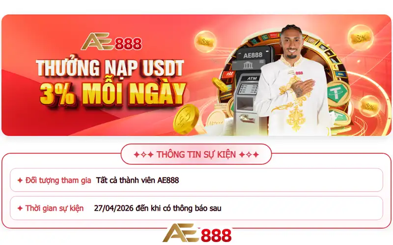 Khuyến mãi nạp USDT mỗi ngày
