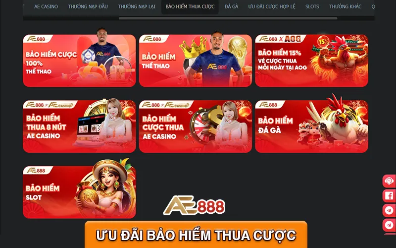 Ưu đãi bảo hiểm thua cược